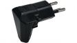 1409632 Angled swivel plug Type 12 L + N + PE 10 A Plastic Black