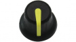 RND 210-00313 Plastic Round Knob, black, 6.0 mm D Shaft
