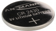 5020092 Lithium Button Cell Battery,  Lithium Manganese Dioxide, 3 V