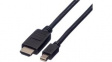 11.04.5790 Mini DisplayPort - HDTV Cable m - m Black 1 m
