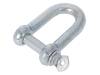 SK10 Dee shackle; steel; for rope; zinc; Size: 10mm