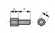 167501-2 Комплект шестигранных гаек уп-ку=2 ST UNC 4-40