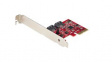 2P6GR-PCIE-SATA-CARD 2 Port SATA Expansion Card, PCI-E x2, SATA III