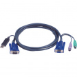 2L-5503UP Специальный комбинированный кабель KVM, PS/2/USB/VGA 3 m