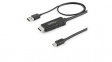 HD2MDPMM2M  USB Powered Video Cable, HDMI Plug - Mini DisplayPort Plug, 3840 x 2160, 2m