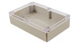 RZ0317C Plastic Enclosure with Clear Lid 222x146x55mm Beige ABS IP65