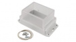 RP1140BFC Flanged Enclosure with Clear Lid 125x85x70mm Off-White Polycarbonate IP65