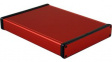 1455R2201RD Extruded Enclosure, Red, 165 x 220 x 31 mm, Aluminium, 1455