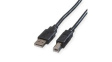 11.02.8845 Cable USB-A Plug - USB-B Plug 4.5m Black