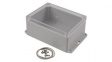RP1240BFC Flanged Enclosure with Clear Lid 165x125x75mm Off-White Polycarbonate IP65