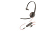 209746-201 Headset, Blackwire 3200, Mono, On-Ear, 20kHz, USB/Stereo Jack Plug 3.5 mm, Black
