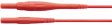 XSMS-419 150CM RED Лабораторные кабели с предохранителем ø 4 mm красный 150 cm CAT IV