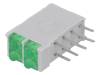 DBI02322, LED; в корпусе; зеленый; 1,8мм; Кол-во диод: 4; 10мА; 38°; 2,1В, SIGNAL-CONSTRUCT