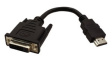 12993115 Video Cable Adapter, HDMI Plug - DVI Socket 150mm