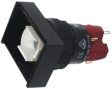 SD16-LAT1-1S Кнопочный переключатель с подсветкой 18 x 24 mm Функция фиксации 1 NO+1 NC