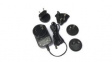NBR-0033 Plug-In Power Supply with Interchangeable Plugs, 12V, 1.5A, 18W, US/EU/UK/AU