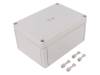 11041601 Plastic Enclosure Without Knockouts, 180 x 130 x 90 mm, Polystyrene, IP66, Grey