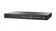 SF220-24-K9-EU Ethernet Switch, RJ45 Ports 24, Fibre Ports 2, SFP, 100Mbps, Managed