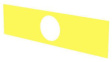 45-561.1400  Legend Plate, Self-Adhesive, Yellow, EAO 45 Series