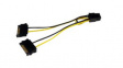 SATPCIEXADAP PCIe Video Card Power Cable 152mm Black / Yellow