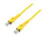 09488484745075, Patch cord; S/FTP; 6a; многопров; Cu; PUR; желтый; 7,5м; 27AWG, Harting