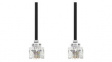 TCGP90200BK50 Phone Cable RJ11 Plug - RJ11 Plug 5m Black