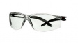 SF501ASP-BLK SecureFit Safety Glasses, Clear, Polycarbonate (PC), Anti-Scratch