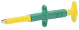 66.9121-20 (GRIP-CI) Предохранительный зажим ø 4 mm зеленый/желтый