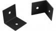 1455NCFL Extruded Enclosure Channel Mount Flanged Brackets, 30 x 30 x 30 mm, Steel, 1455