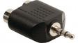 VLAB22940B Stereo Audio Adapter, 1 x Jack Plug Stereo 3.5 mm, 3.5 mm/RCA
