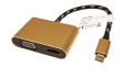 12.03.3165 Adapter, USB-C Plug - HDMI Socket/VGA Socket