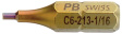 PB C6-213- 1/16 inch Наконечник с шестигранным отверстием 25 mm 1/16"
