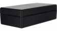 SR35-DB.9 Enclosure with Rounded Corners 128x63.5x39mm Black ABS