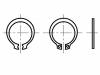 M6/BN818 Стопорное кольцо; пружинная сталь; Диам.вала:5,7мм; BN:818