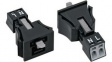 890-712 Plug Snap-in Version 2p, 0.25...1.5 mm2 Black