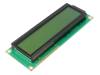 RC1602E-YHW-ESX Дисплей: LCD; алфавитно-цифровой; STN Positive; 16x2; зеленый; LED
