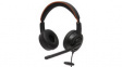 AXH-V45UCD NC Headset Voice UC45 Duo, On-Ear, 20kHz, Stereo Jack Plug 3.5 mm/USB, Black