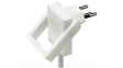 1409638 Flat plug with pull-out handle Type 12 10 A Plastic White