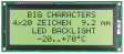 EA W204-NLED ЖК-точечная матрица 4.75 mm 4 x 20