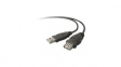 F3U134B10 Cable USB-A Plug - USB-A Socket 3m Black