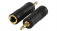 AC-005GOLD Audio Adapter, 1 x Jack Plug Stereo 3.5 mm, 3.5 mm