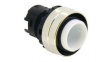 YW4L-MF00 Pushbutton Switch Actuator Bezel, Metal, Chrome, Momentary Function