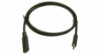 FCR72003 USB-C Extension Cable 1m Black