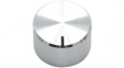 RND 210-00344 Aluminium Knob, silver, 4.0 mm shaft