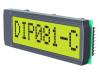 EA DIP081-CHNLED Дисплей: LCD; алфавитно-цифровой; STN Positive; 8x1; LED; PIN:18