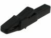 AK2BSW Crocodile clip; 25A; black; Grip capac: max.9.5mm