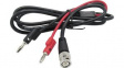 RND 350-00009 BNC to 2 x Banana Plug Test Lead 1.1 m Red + Black