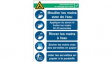 RND 605-00217 Hand Wash Instructions, Safety Sign, French, 262x371mm, 1pcs