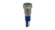 RND 210-00698 Vandal Resistant LED Indicator, Green, 8mm, 24VDC, Soldering Lugs