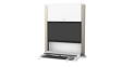 61-367-030 Wall Mount Workstation with Keyboard Tray, 836x 496x991mm, 10.7kg